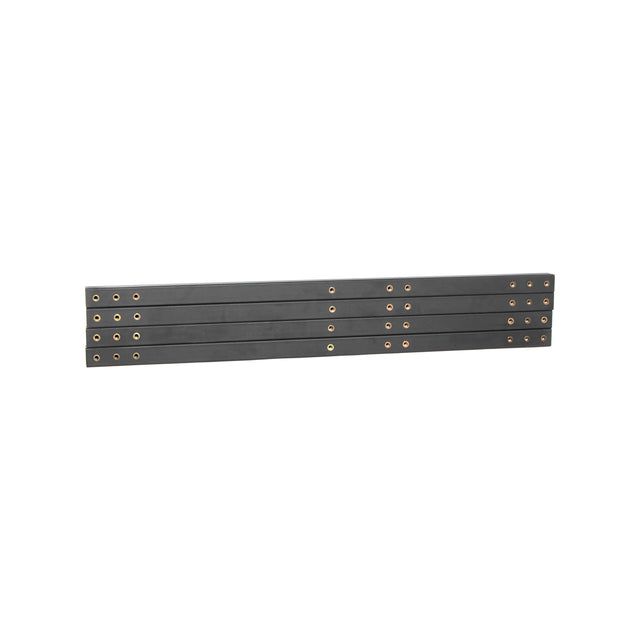 The Bells of Steel Deadlift Platform 125cm (49) Tube set includes four flat metal bars with evenly spaced holes, perfect for building stable deadlift platforms or supporting long tubes against a white background.