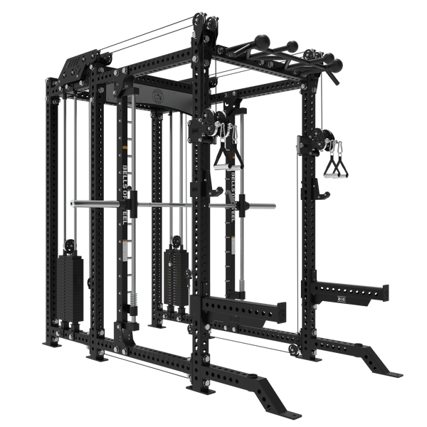 Smith Machine Rack - 6-Post with Kraken - Manticore (3" x 3", 1" Holes) Smith Machine Rack - 6-Post with Kraken - Manticore (3" x 3", 1" Holes)
