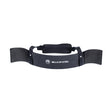 The Bells of Steel Arm Blaster is a black weightlifting accessory with padded straps and a white logo, designed for bicep curls and tricep pushdown support.