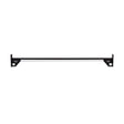The Bells of Steel 70" Pull Up Bar is a black metal, wall-mounted bar with rectangular mounting brackets at each end, designed for indoor fitness and strength training.