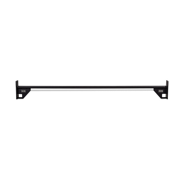 The Bells of Steel 70" Pull Up Bar is a black metal, wall-mounted bar with rectangular mounting brackets at each end, designed for indoor fitness and strength training.