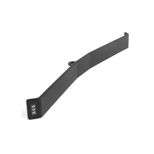 The Bells of Steel Flat-Iron Tricep Press Cable Attachment is a black, L-shaped bar with a "30S" label on one end, shown on a white background—perfect for targeted tricep exercises using cable machines.