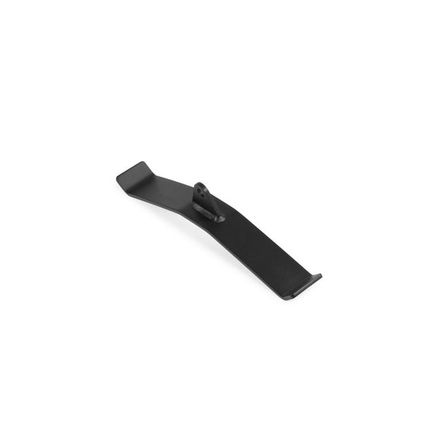 The Bells of Steel Flat-Iron Tricep Press Cable Attachment is a black, flat metal bar with a slight curve and raised center for cable attachment, shown against a white background.