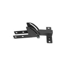 The Bells of Steel 3x3 Cable Tower to Rack Connection Kit features a black metal bracket with multiple flat arms, screw holes, and an angled support for center-mount cable tower applications. Shown on a white background.