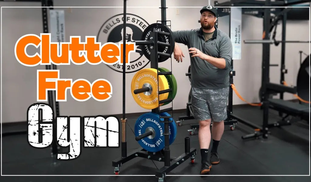 Bumper Plate Tree and Bar Holder
