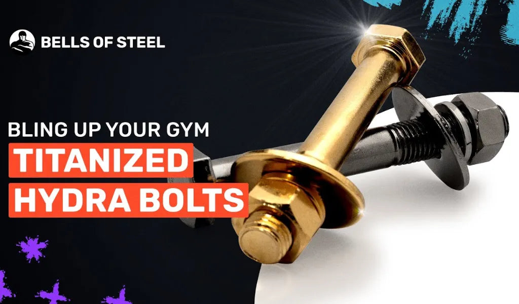 Upgrade Your Power Rack: Gold & Black Titanized Bolts for Hydra