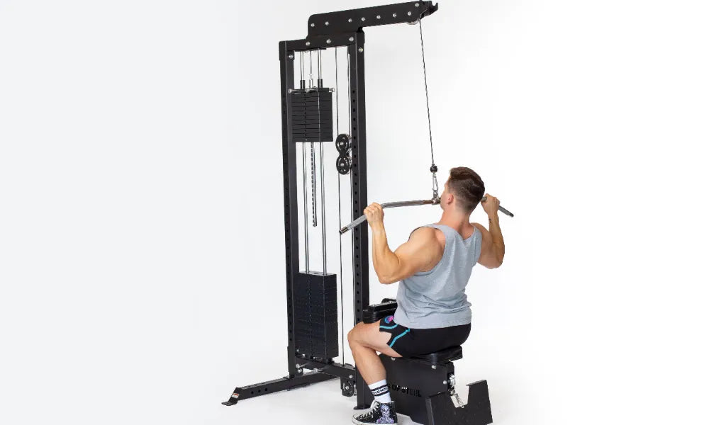 Lat pulldown machine weights hotsell