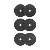 All-Black Bumper Plates - 160 LB Set