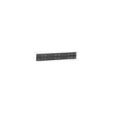 The Bells of Steel Deadlift Platform 60 cm (24) Tube (2 pieces) features a black rectangular metal hinge plate with copper-colored screw holes in two rows, perfect for customizing lifting platforms. Shown isolated on a white background.