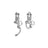 Bells of Steel's Swivel Shackles, ideal for gym gear or sailing, include two silver snap shackle hooks with swiveling eye attachments: one opens, the other secures closed, set against a plain white background.