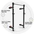 	Product picture of the Manticore Folding Power Half Rack