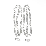 Weightlifting Chain - 3/16" 6 Ft Lead Chain (Pair) - 5LBS