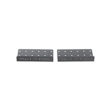 The Bells of Steel Deadlift Platform Three Layer Centre Connection + hardware includes two black metal brackets with multiple holes and engraved branding, designed for center connection to ensure stable lifting.