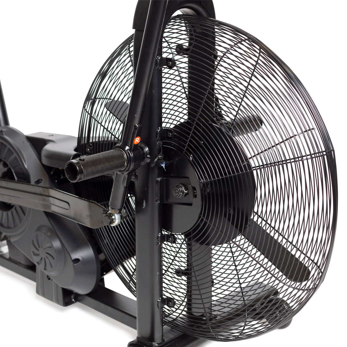 Residential Air Bike: Modern indoor cycle with built-in fan for cooling during intense workouts.