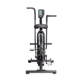 A sleek black Residential Air Bike with adjustable seat and handlebars, perfect for home workouts