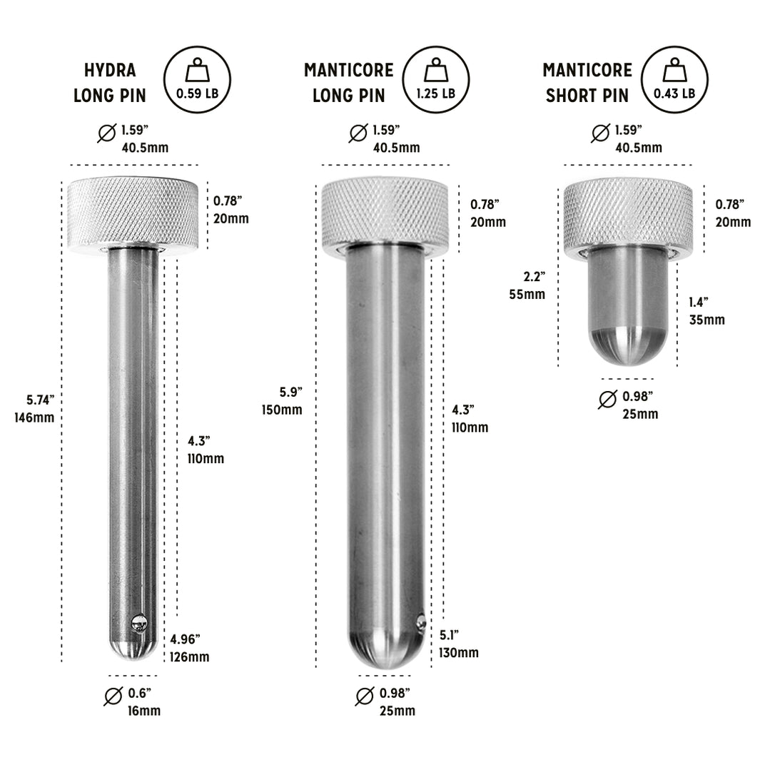 Magnetic Rack Attachment Pins - Bells of Steel