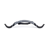 The Bells of Steel Arm Blaster is a black curling tool with curved ends, padded neck strap, and the brand’s logo on the front—ideal for weightlifting and biceps workouts.