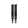 The Bells of Steel Mighty Wrist Wraps, shown in black with hook-and-loop fasteners and logo patches on a white background, deliver reliable wrist support for intense training.