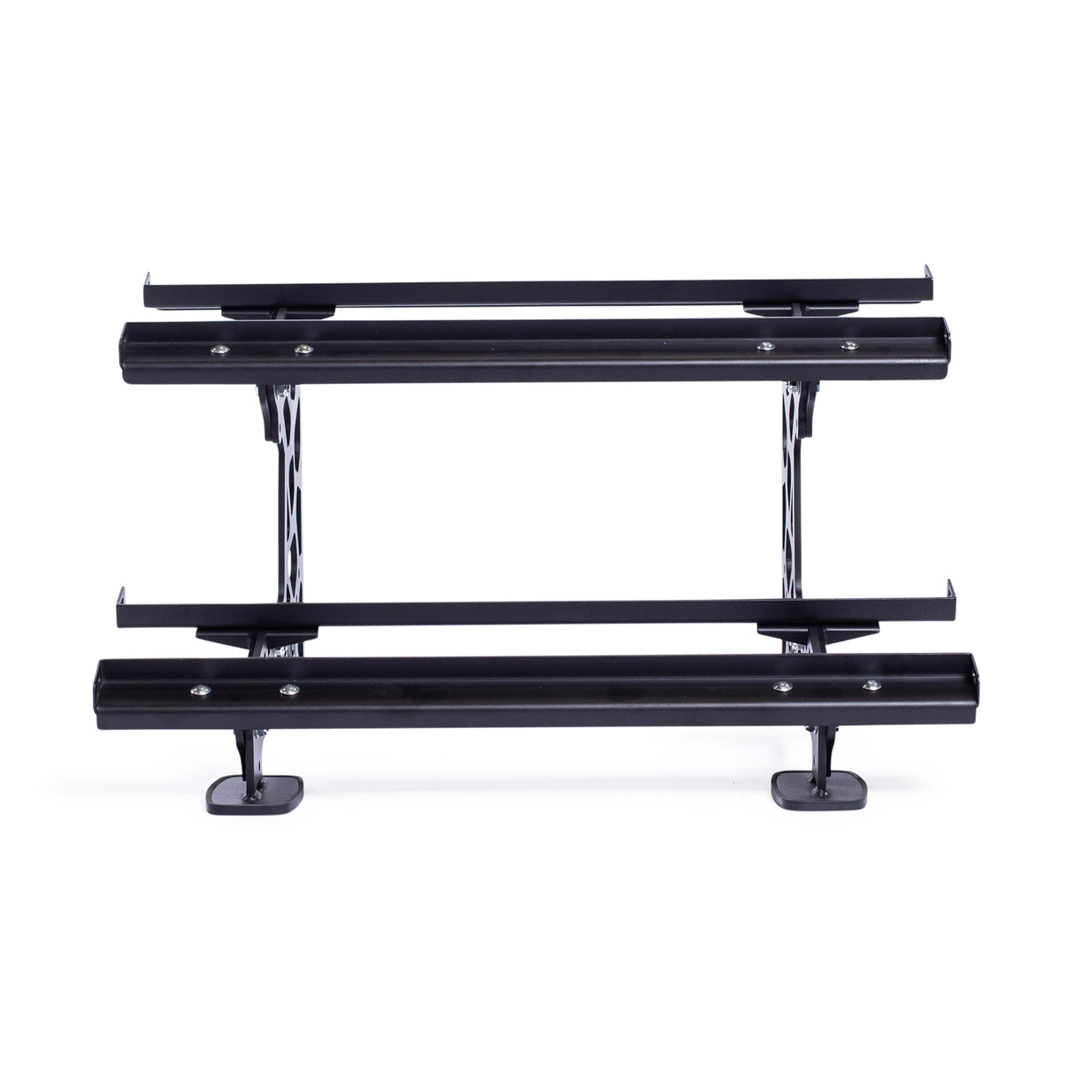 2 tier front view of Commercial Interchangeable Weight Rack