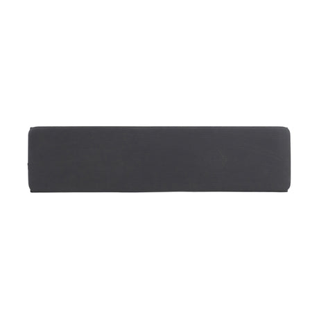 The Bells of Steel Utility Seat for Hydra/Manticore is a long, rectangular, dark gray cushion with rounded edges—great for your adjustable workout bench or 3"x3" rack setup. Shown from above on a plain white background.