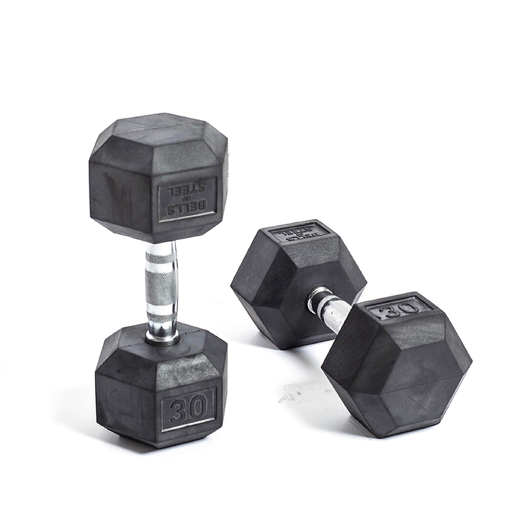 30 LB Dumbbell - CAP Coated outlet Hex Dumbbell Black - Weight, 30 Pound Single NEW