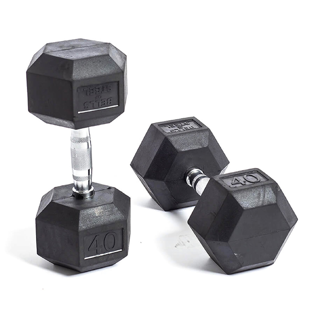 Ergo Rubber Hex Dumbbells