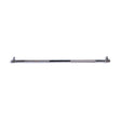 The Bells of Steel Double Hook Straight Bar Cable Attachment, featuring textured grips and angled ends, is attached to a cable machine against a white background—ideal for elevating your barbell workouts.