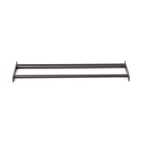 The Bells of Steel Fat/Skinny Pull Up Bar features two parallel black metal rods and rectangular wall mounts, resembling a double towel bar, displayed against a white background.