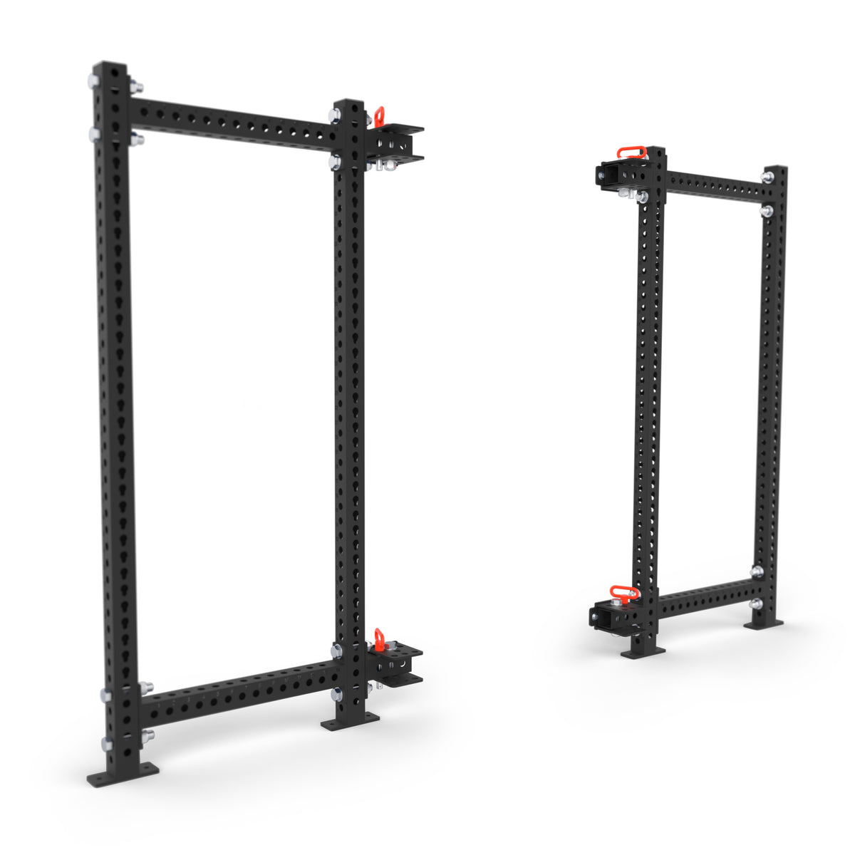 Product picture of two Manticore Folding Power Rack PREBUILT alternate configuration