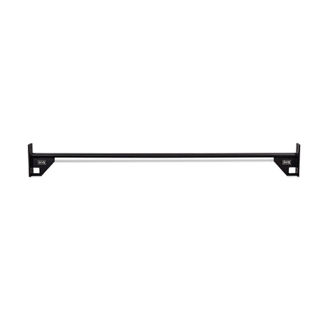 The Bells of Steel 70" Pull Up Bar is a black metal, wall-mounted bar with rectangular mounting brackets at each end, designed for indoor fitness and strength training.