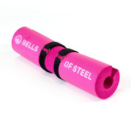 Pink Barbell Pads with Straps