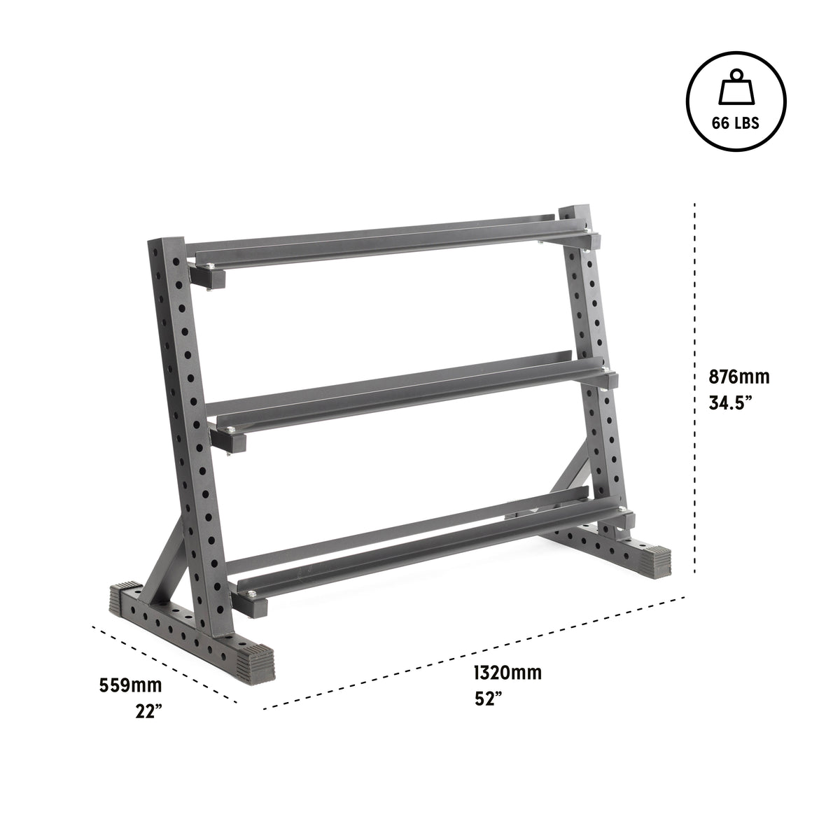 Db Hub Rack Residential Dumbbell Rack - Bells of Steel