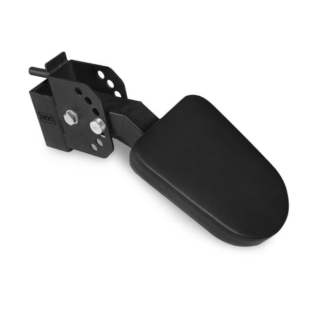 Black adjustable Bells of Steel Seal Row Pad Rack Attachment with a padded support for a power rack.