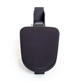The Bells of Steel Seal Row Pad Rack Attachment is a black, rectangular armrest with rounded edges, shown from above on a white background—its shape resembling a chest support or seal row pad for fitness power racks.