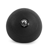 The Wildman Slam Program Large Bundle by Bells of Steel includes a 60lb black weight ball featuring a stylized muscular arm. Its textured finish is perfect for high-intensity training and building muscular endurance.