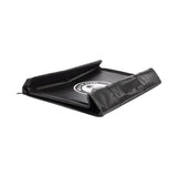 Crafted from 600 Denier Polyester, this sleek black carrying case by Bells of Steel features a zipper, an elephant logo, and a sturdy handle. Its compact design is durable and weather-resistant, ideal for storing the Deadlift Pad - Replacement Cover.