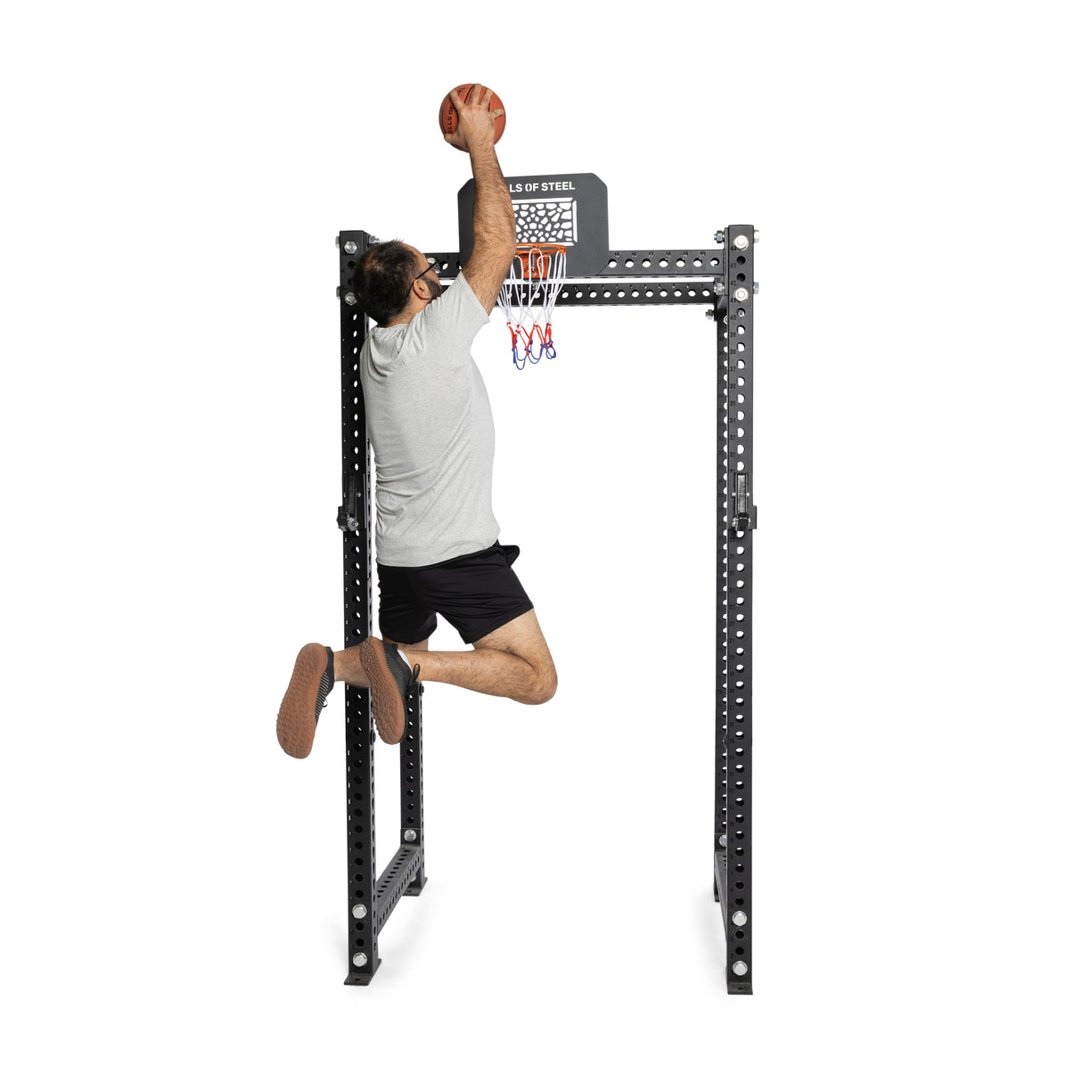 Rack Attached Basketball Hoop w/ Ball