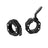 Two black, octagonal Bells of Steel Magnetic Clamp Collars—one open, one closed—feature a textured grip and lever-lock mechanism for secure weight plate clamping.