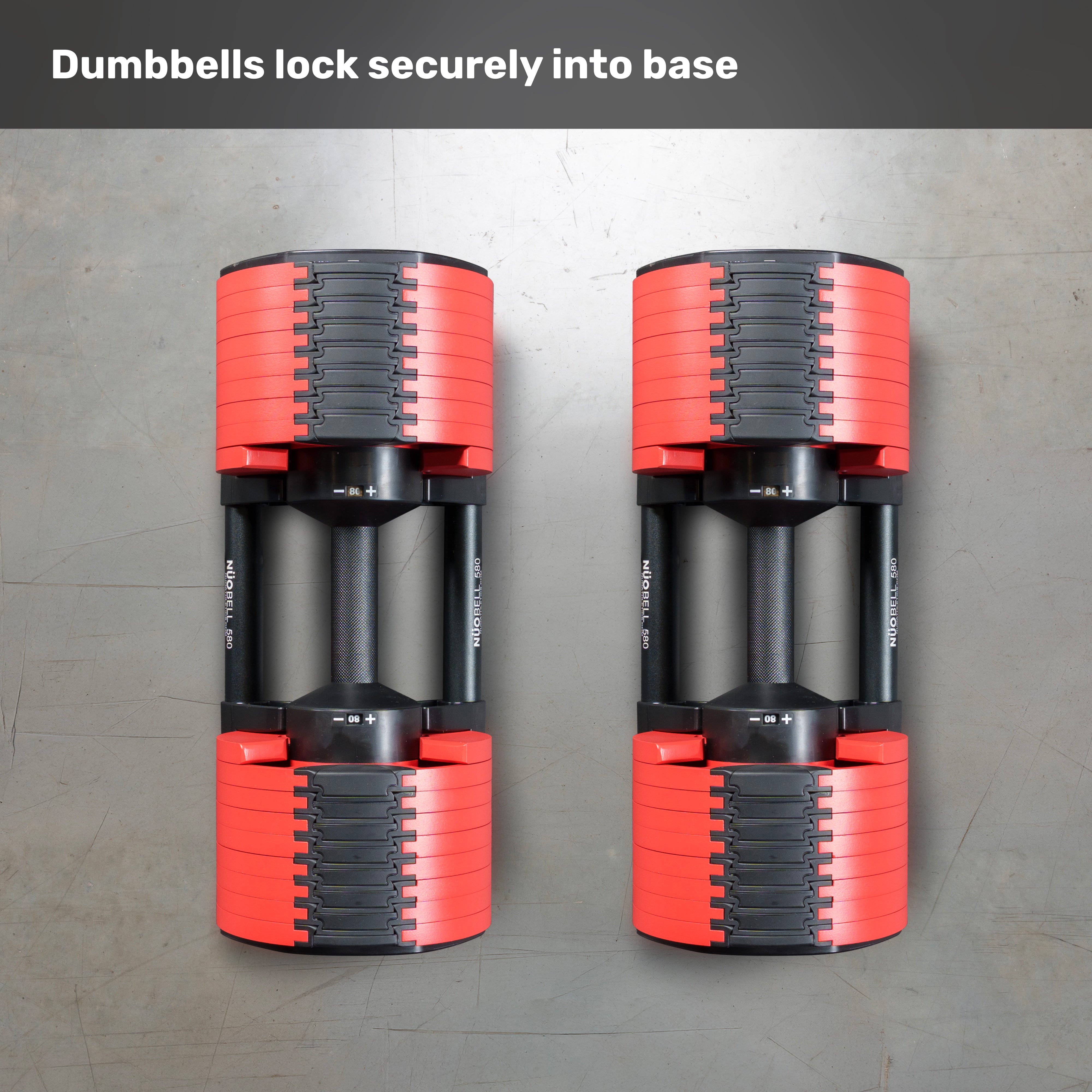 NÜOBELL Adjustable Dumbbells - Bells of Steel