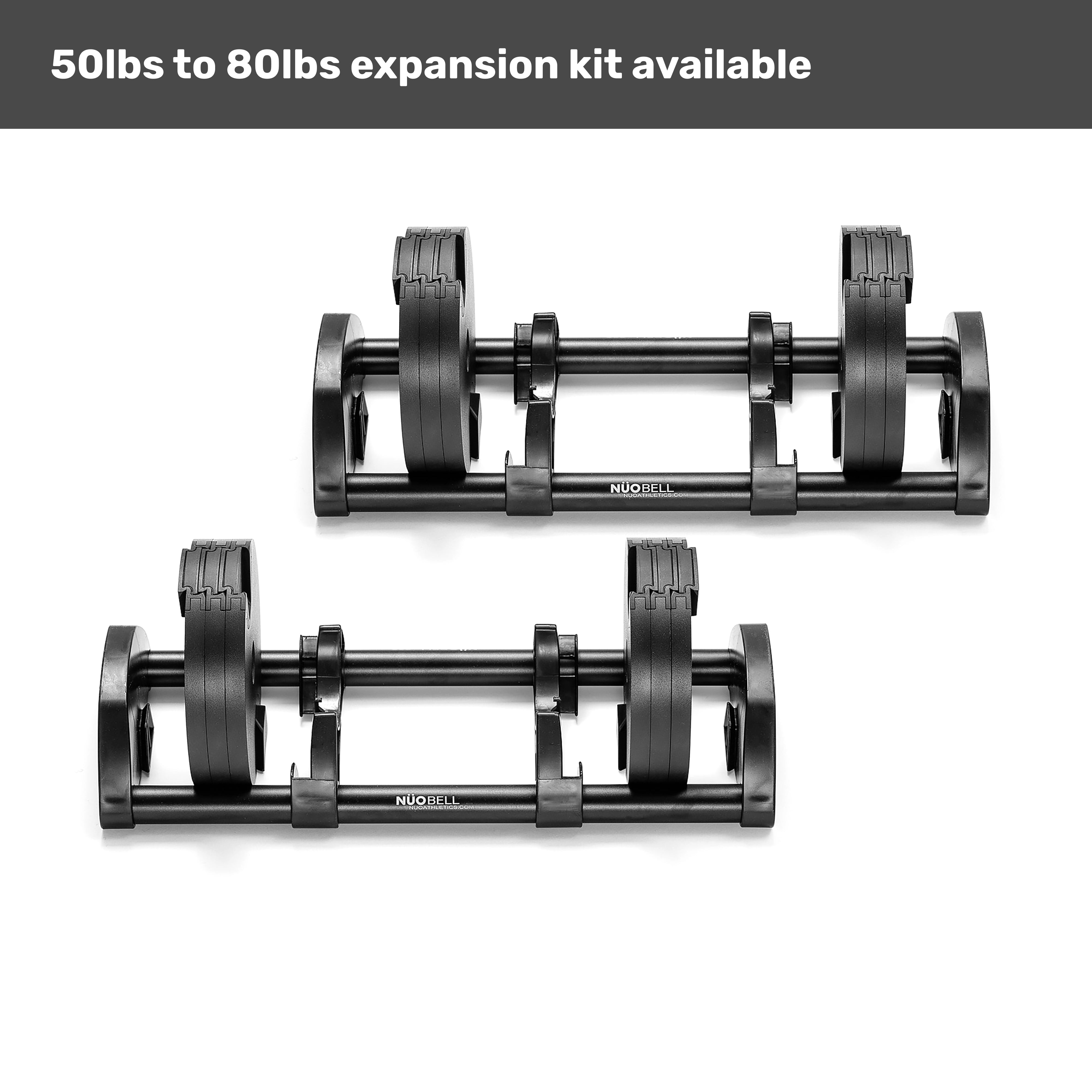 NÜOBELL Adjustable Dumbbells - Bells of Steel